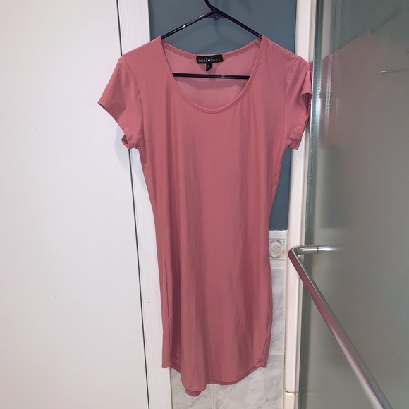 🔥 3/$20 Pink Loose T-shirt Dress - Picture 5 of 5